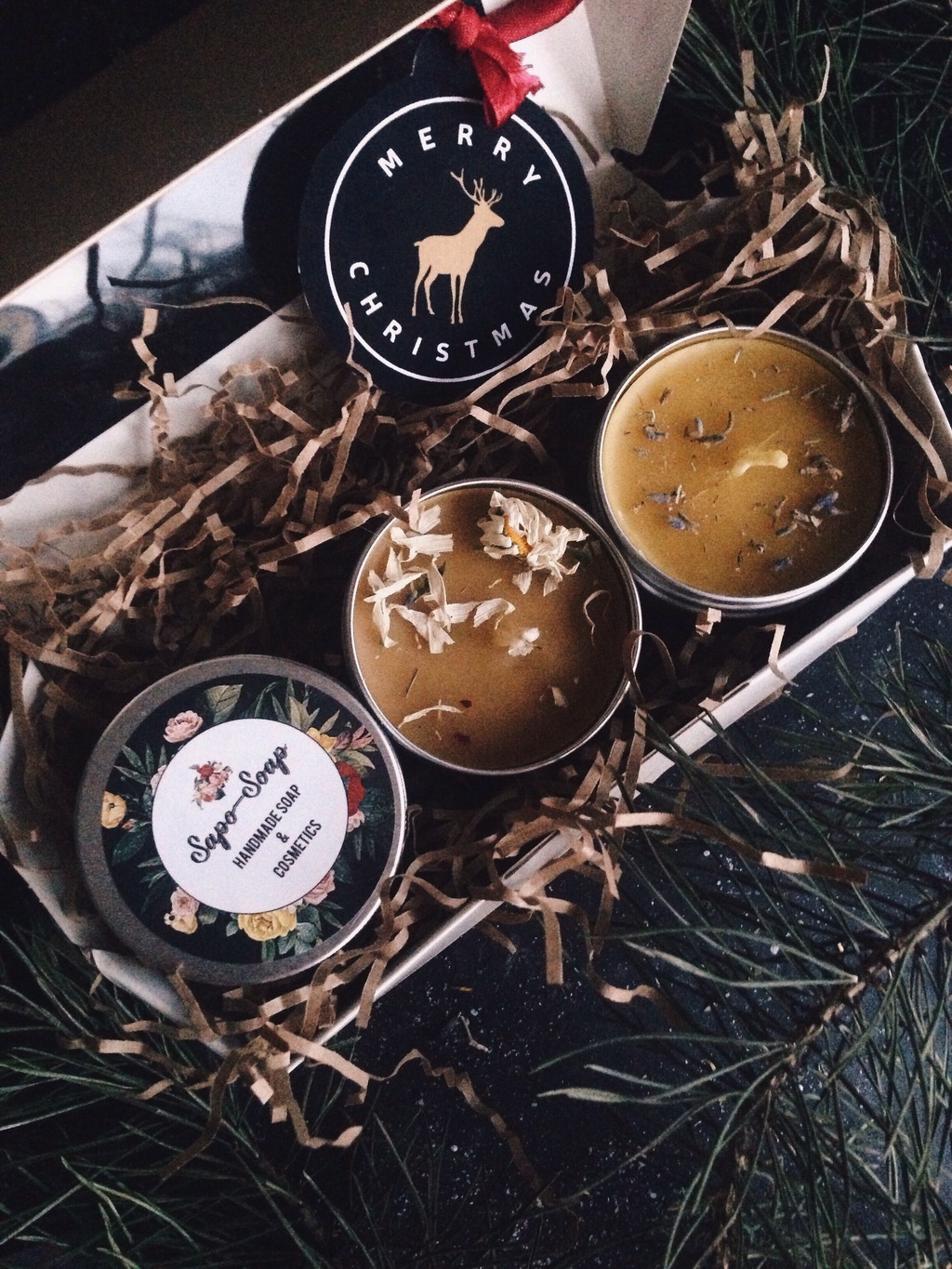 Подарочный набор ароматных свечей