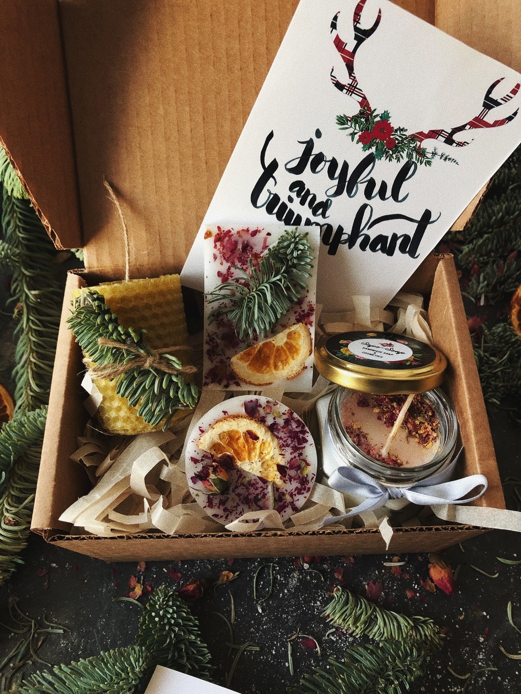 Подарочный набор "Малиновая хвоя"