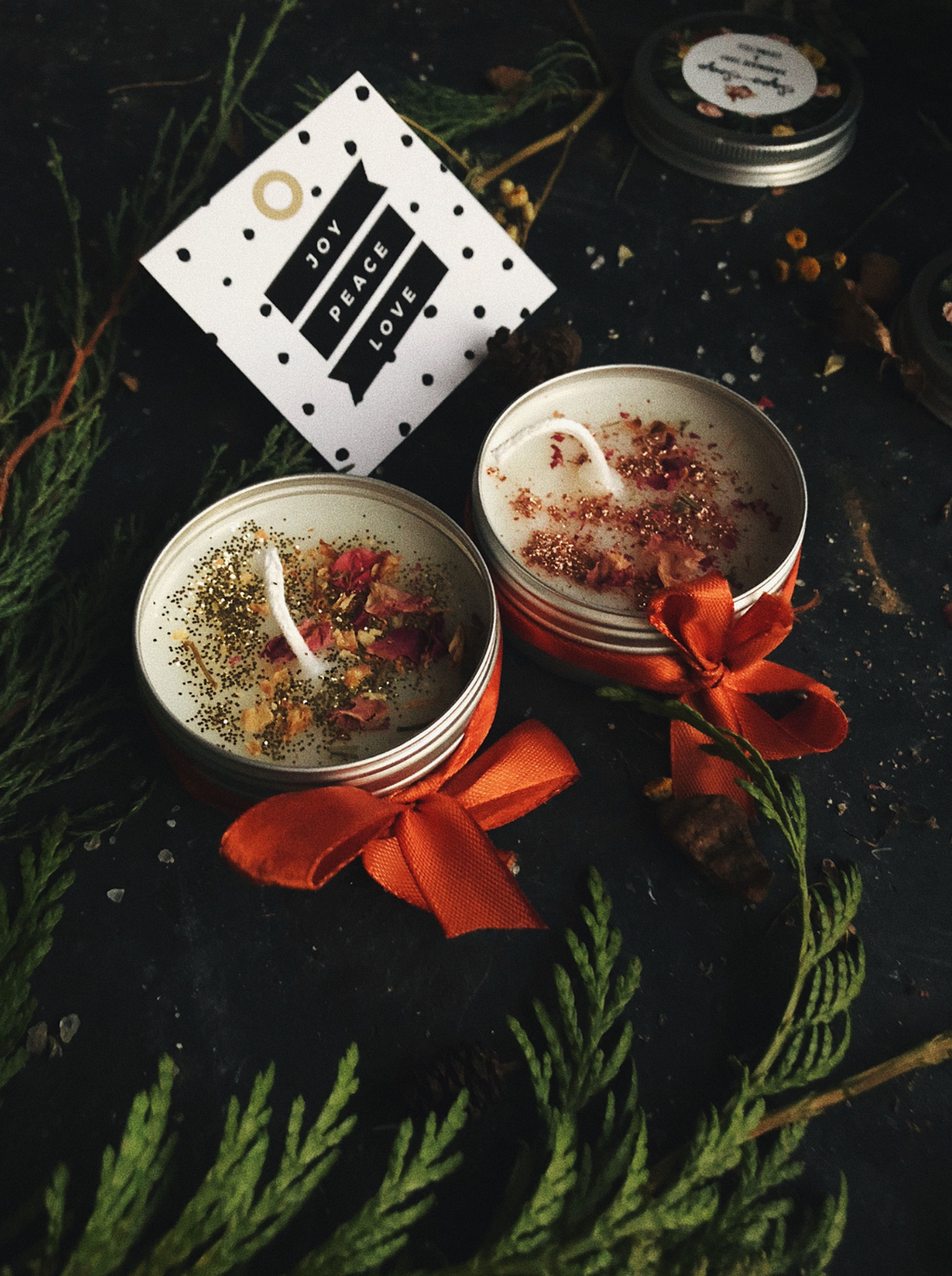 Набор новогодних пряных свечей