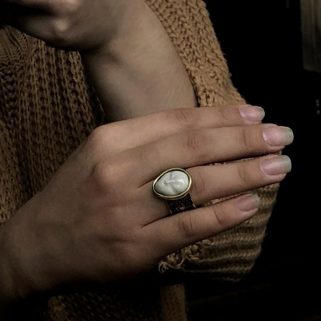 Кольцо "Монгольская принцесса" резное