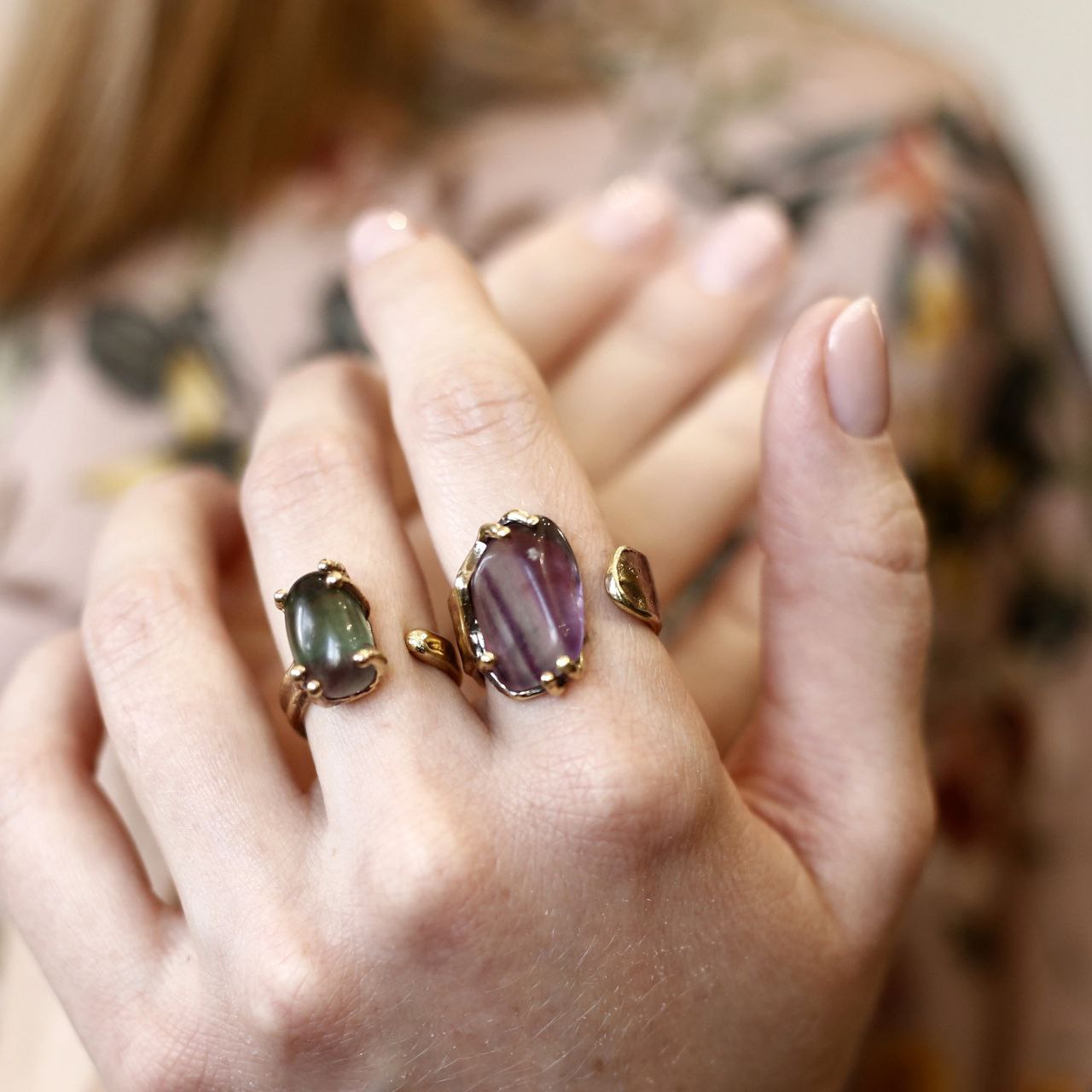 Кольцо "Сокровище" в ювелирной бронзе