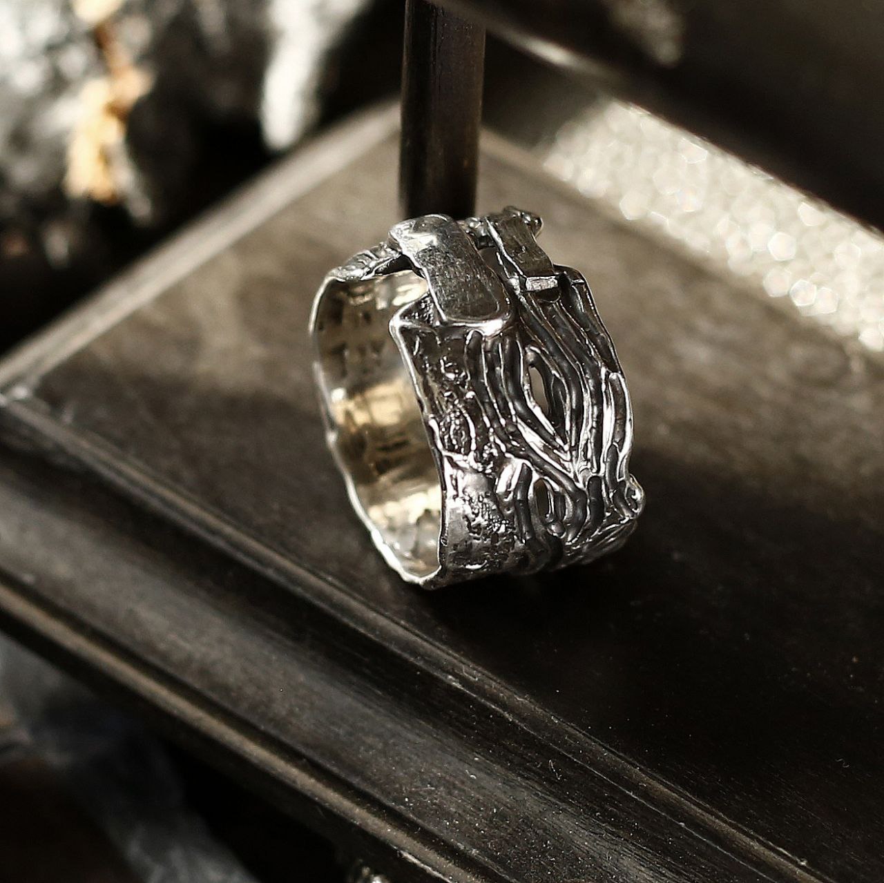 Кольцо "Горный рельеф" №2