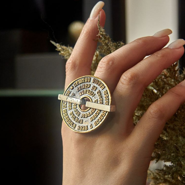 Кольцо "Песнь о Соколе" в ювелирной бронзе