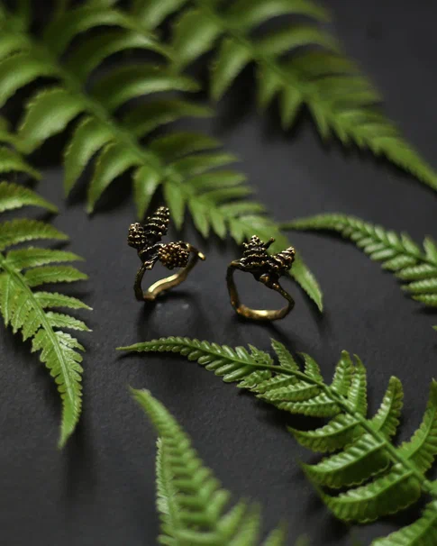 Кольцо "Сосновая шишка"