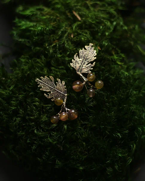 Серьги "Морошка"