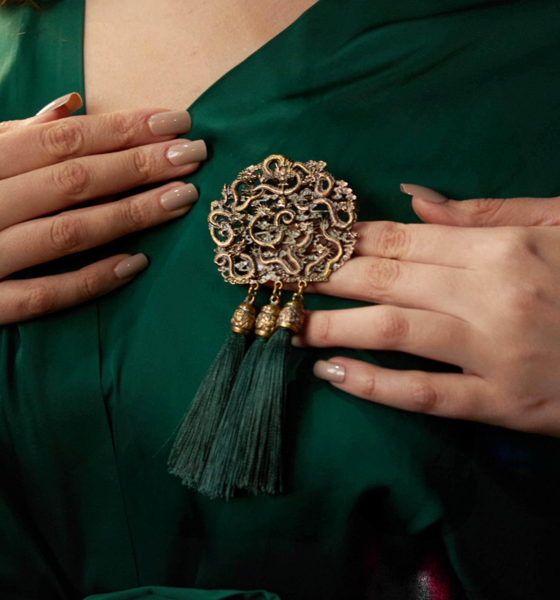 Брошь "Шелковый путь"