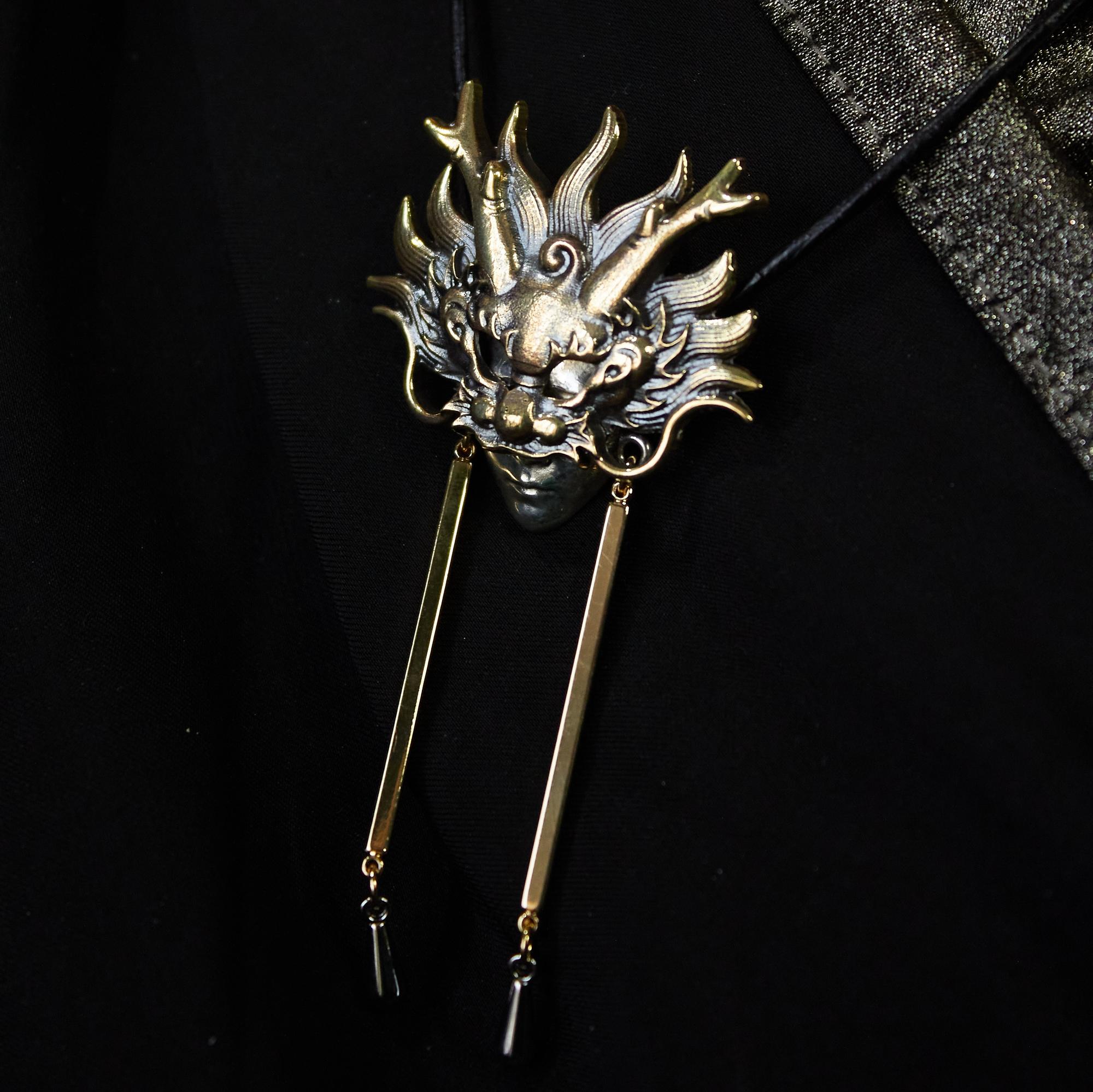 Пара подвесок "Дева и Дракон"