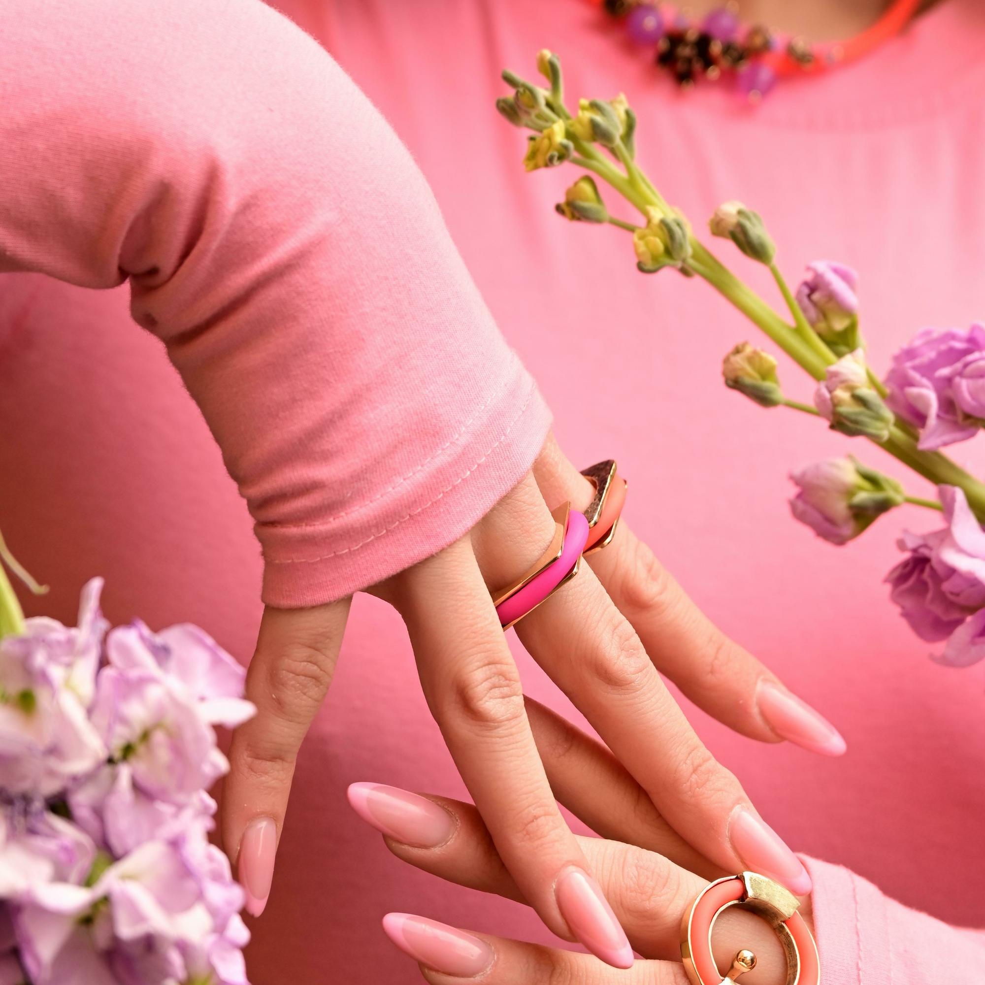 Кольцо "Гербера" №3