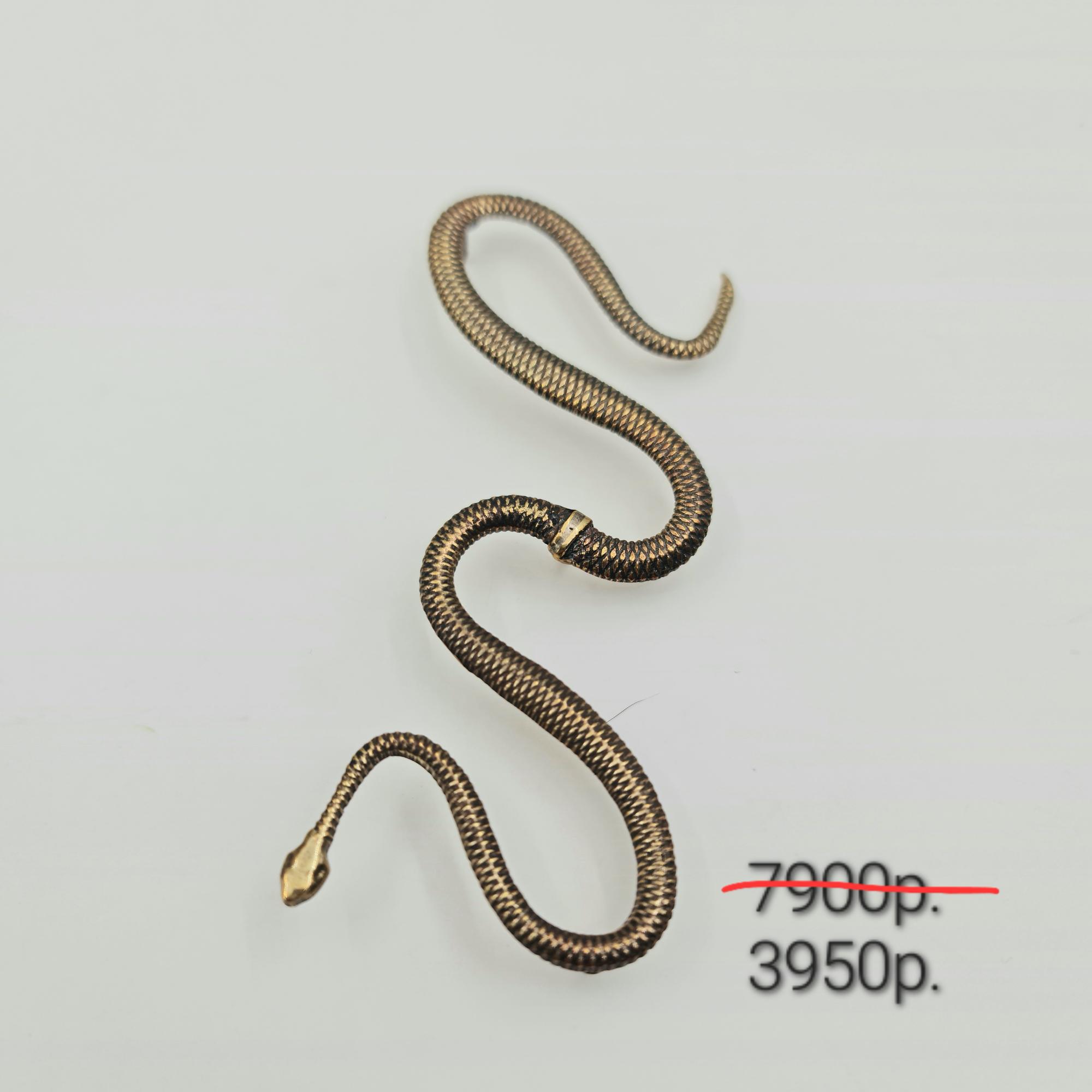 Брошь "Змея 3" -50%