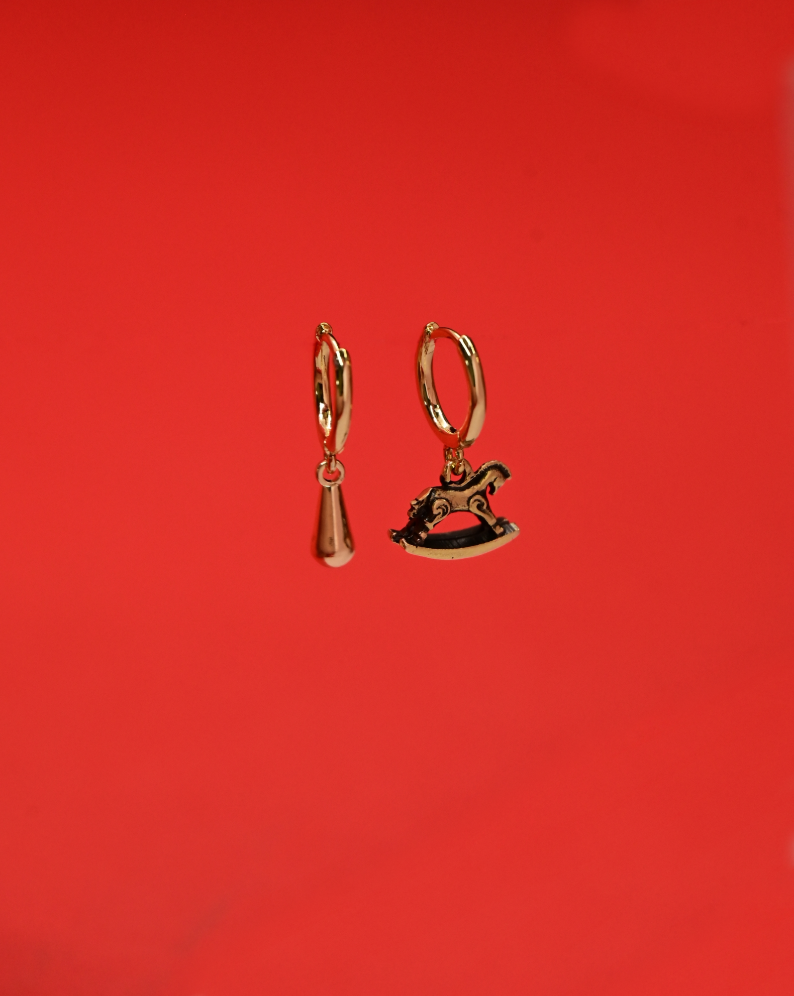 Серьги "Крошка-лошадка" в бронзе