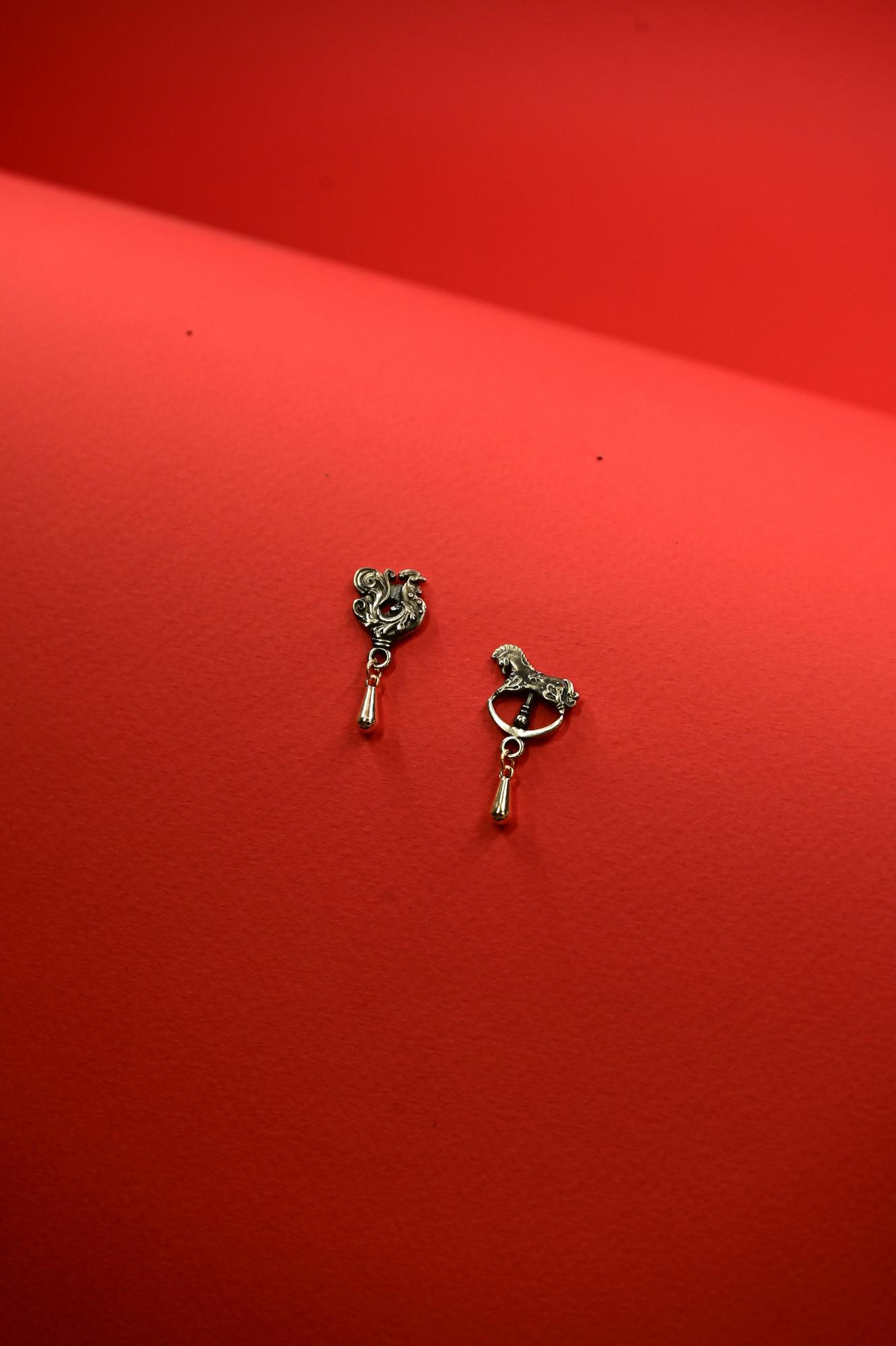 Серьги "Любимые игрушки моей бабушки"