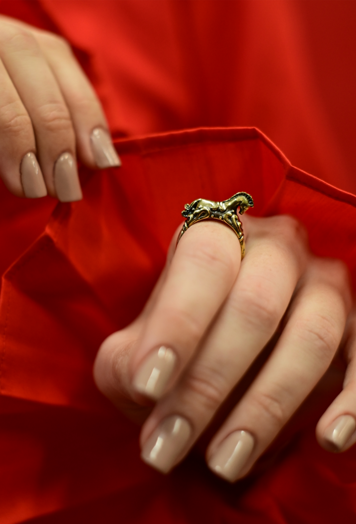 Кольцо "Сказка на ночь" в бронзе