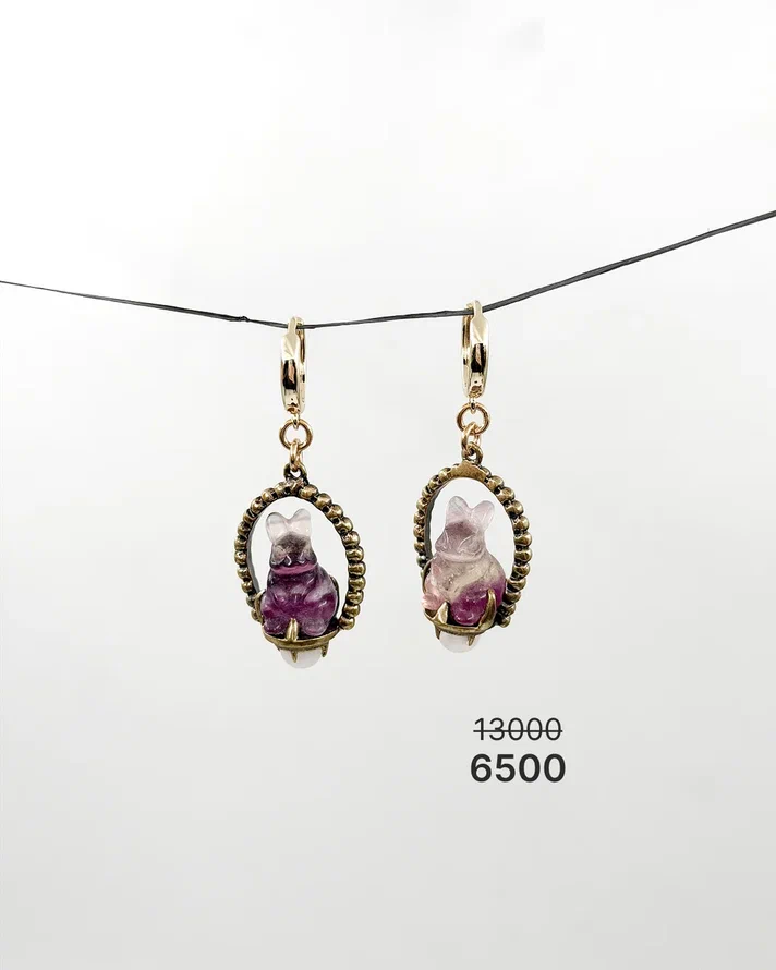 Серьги "Кролики" -50%
