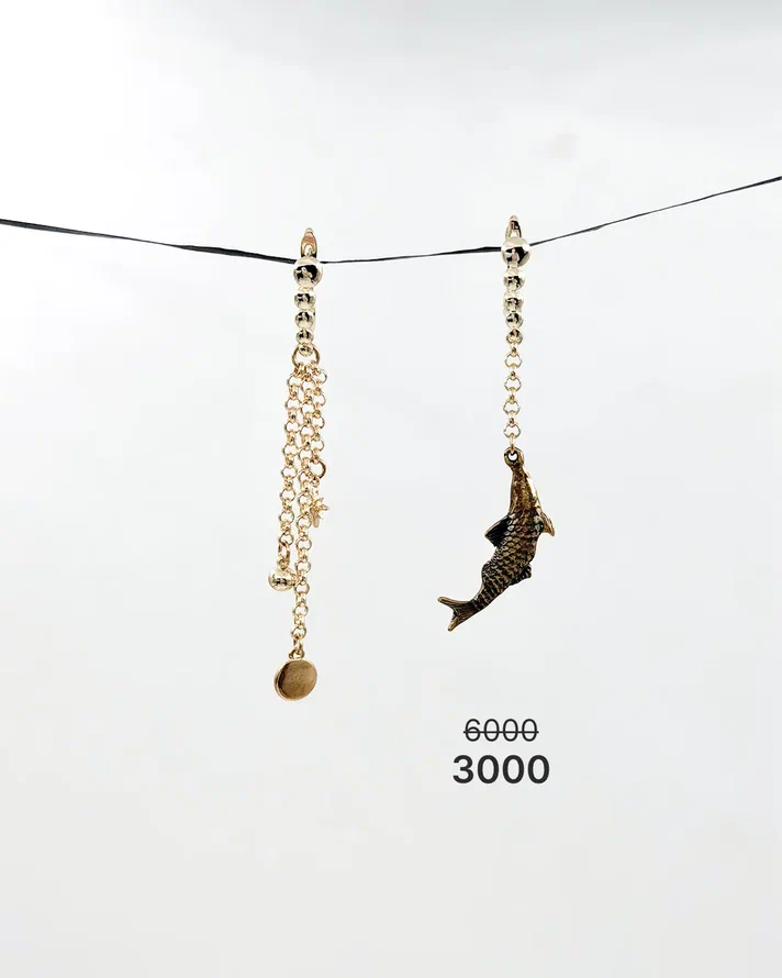 Серьги "Всплеск" -50%
