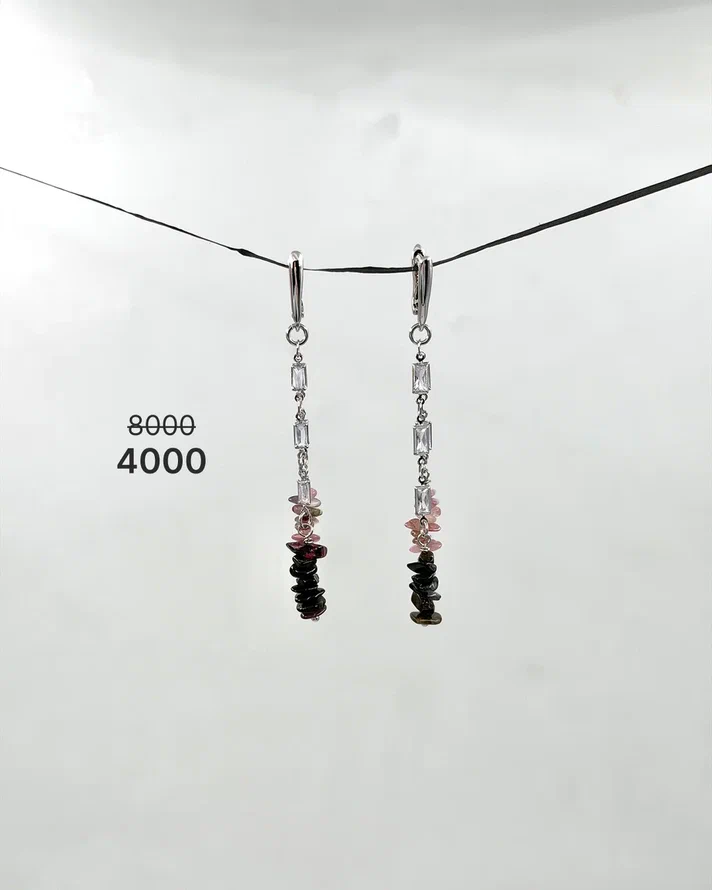 Серьги "Турмалины 3" 50%