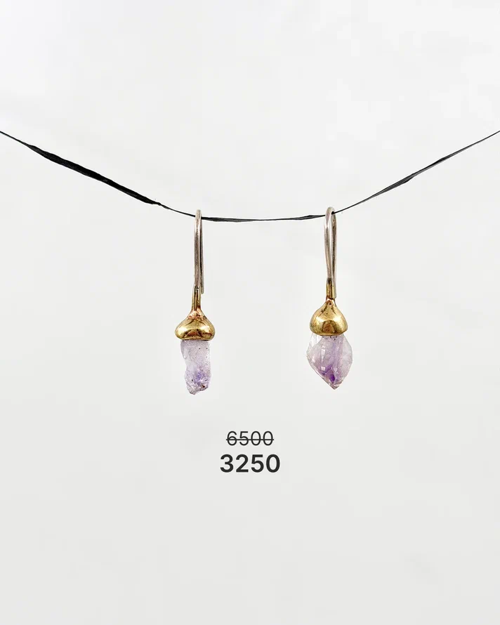 Серьги "Ландыш" с аметистом -50%