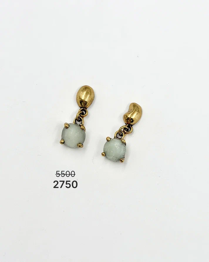 Серьги "Сокровище" с агатом -50%