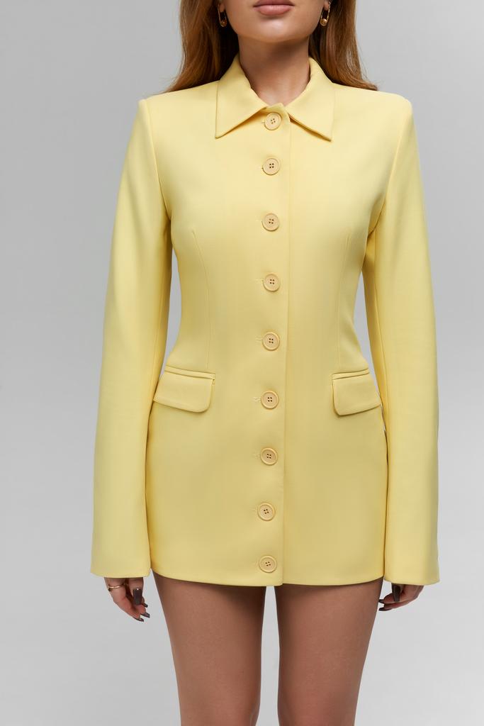 Платье пиджак желтое  PRE ORDER