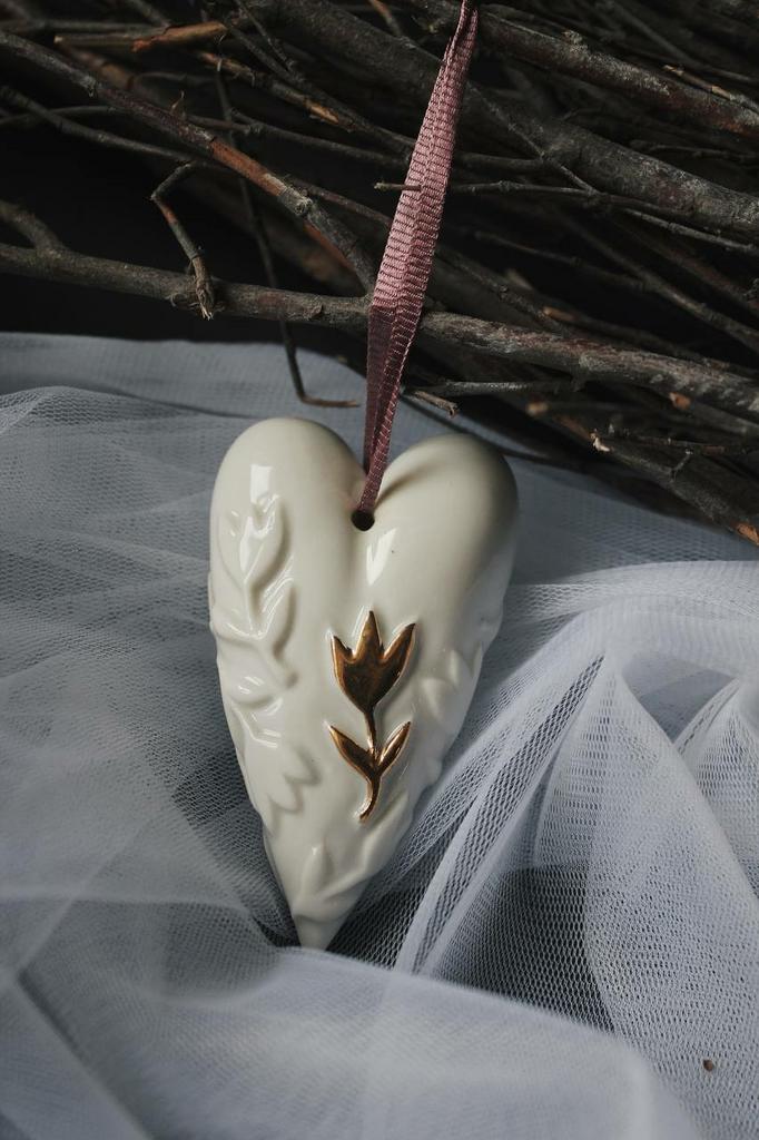 Сердце №2 золотое