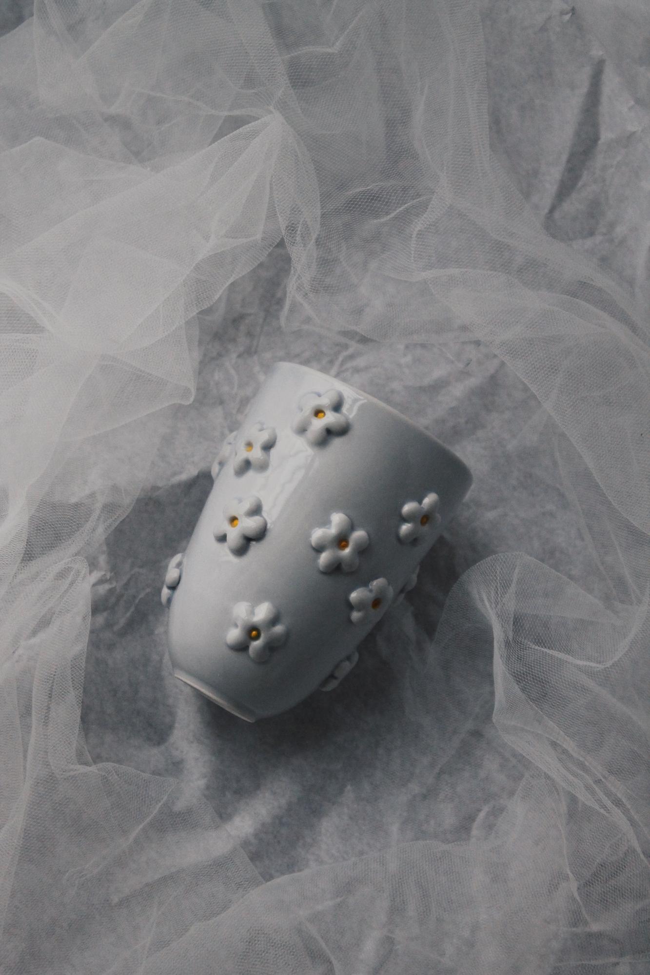 Стакан РОМАШКИ лавандовый