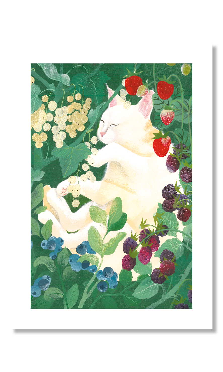 Постер "Ягодный кот"