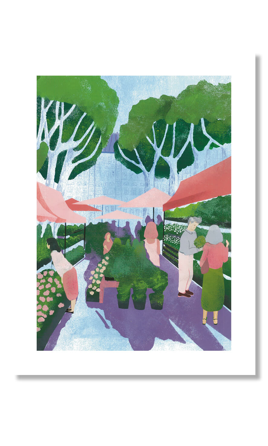 Постер "Цветочный рынок"