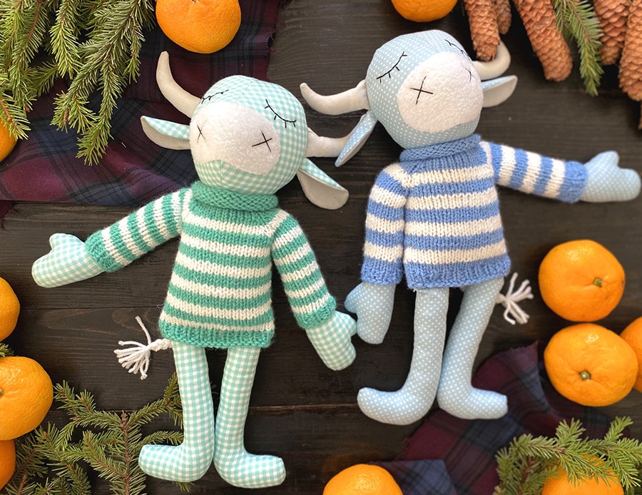 быки в свитерах