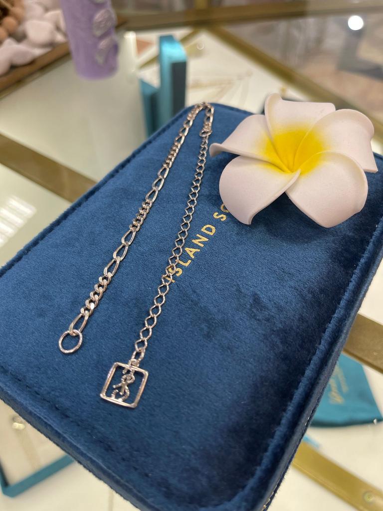 Цепочка на карабин Фигаро (левая) (Ag 925)