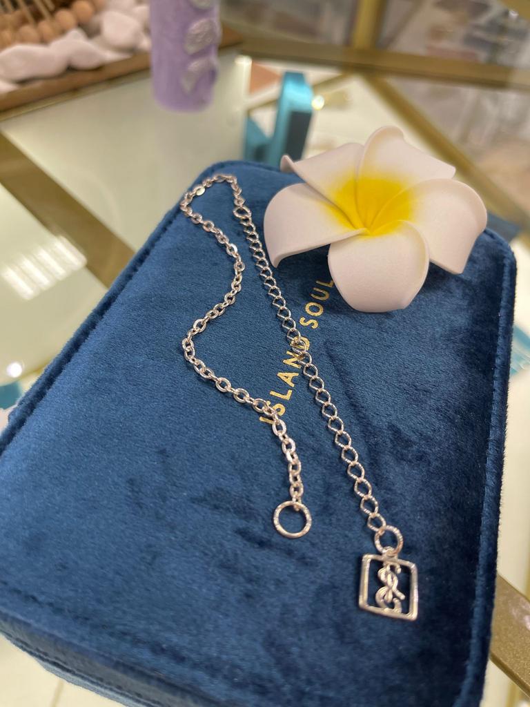 Цепочка на карабин Якорь (левая) (Ag 925)