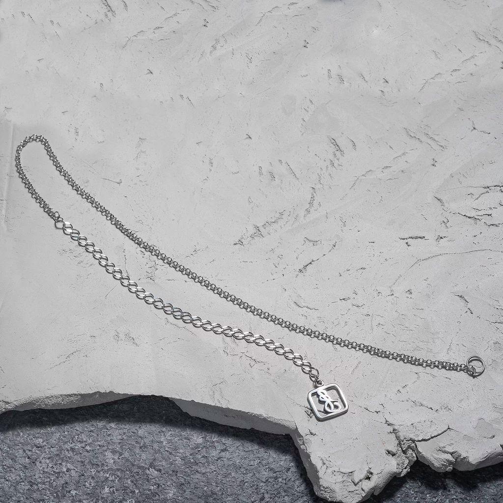 Цепочка на карабин Rollo (20см) (Ag 925)