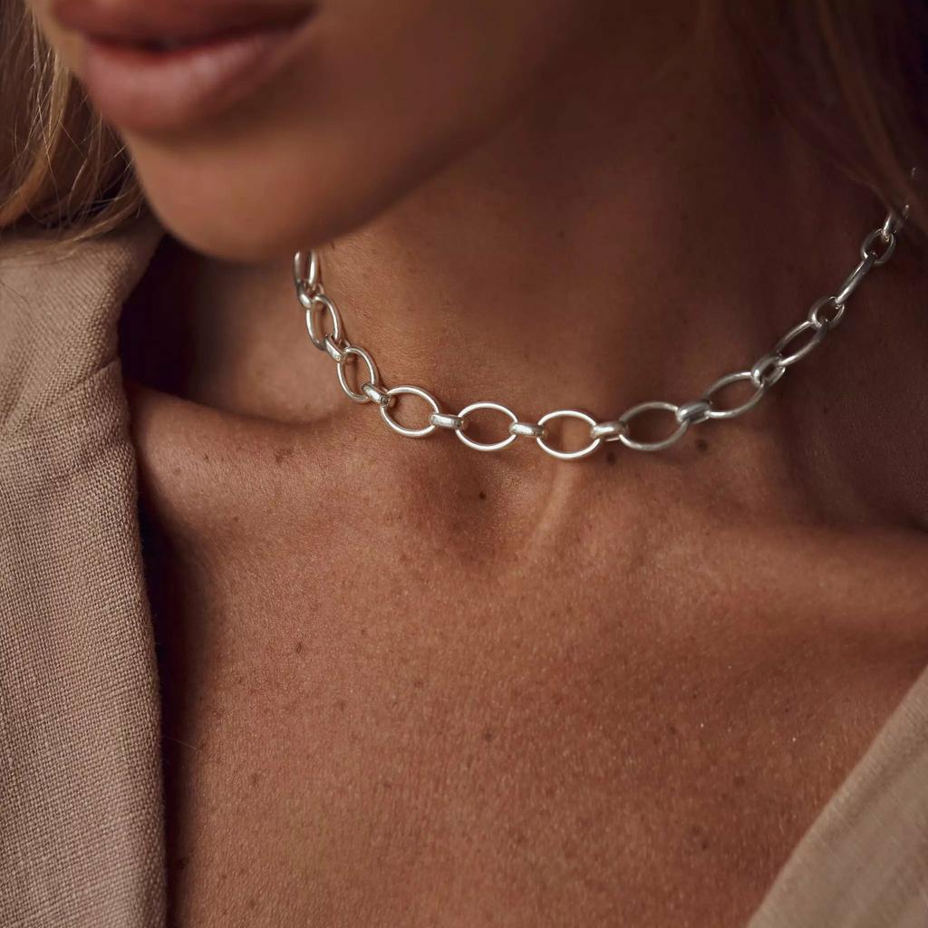 Цепочка на карабин BDSM (левая) (Ag 925)