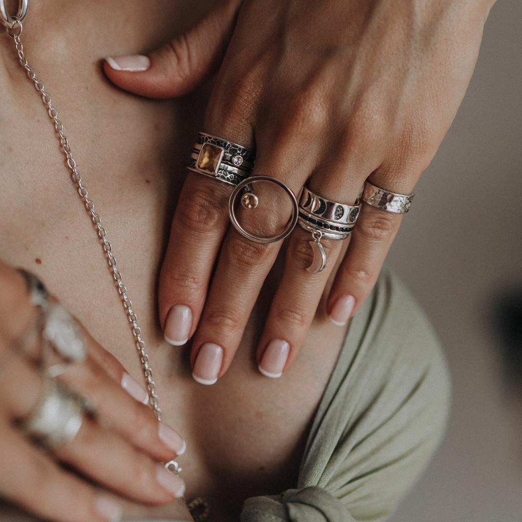 Кольцо с фазами Луны (Ag 925)