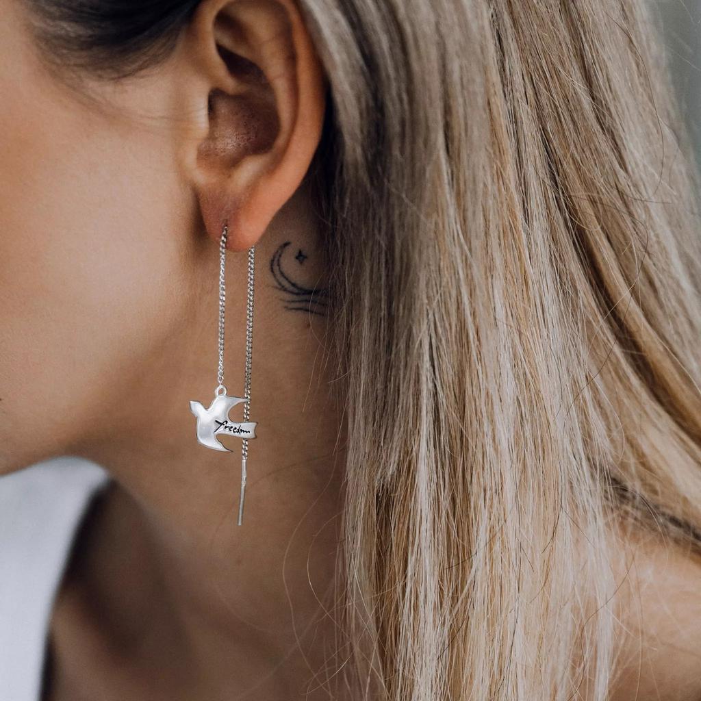 Серьги-подвески Freedom (Ag 925)