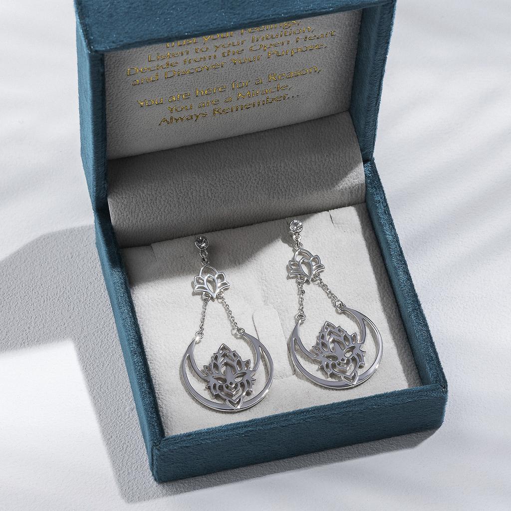 Серьги "Paradise Lotus" (Ag 925)