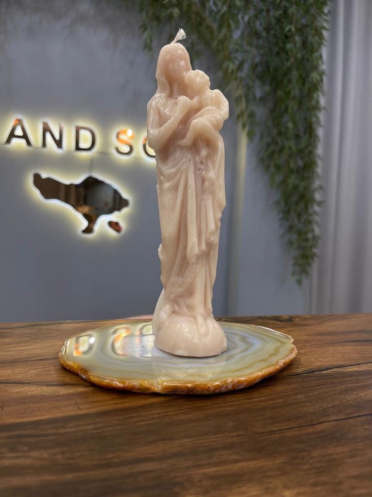 Свеча Дева Мария с младенцем