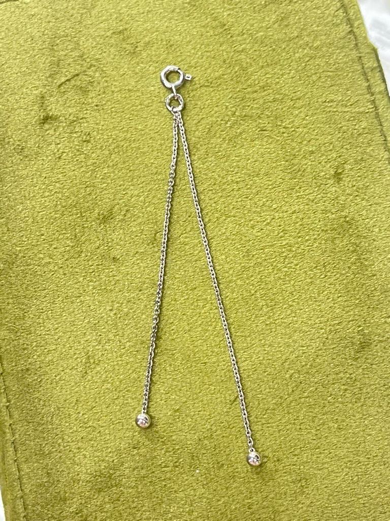 Подвеска Two ball (на карабине) (Ag 925)