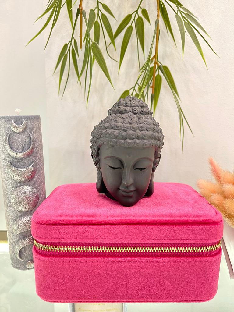 Голова Будды чёрная (гипс)