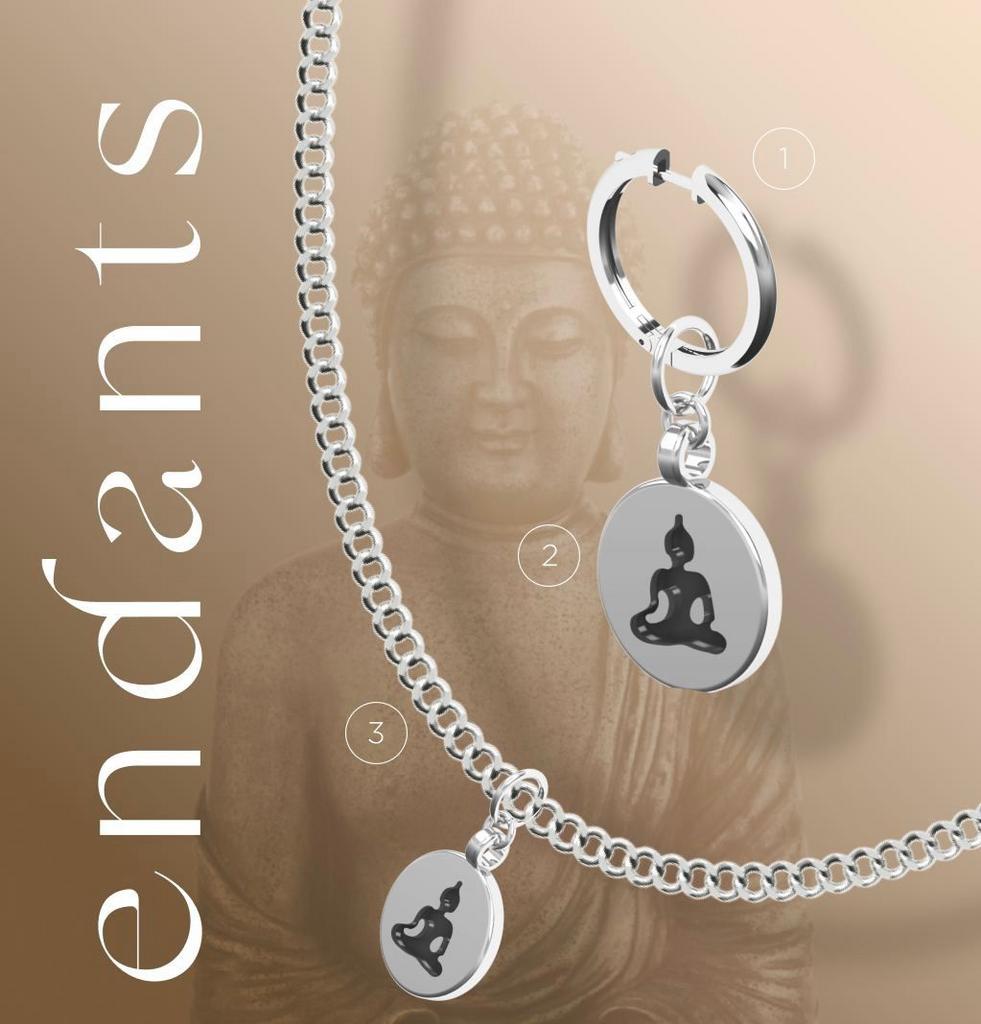 Подвеска-медальон Будда (Ag 925)