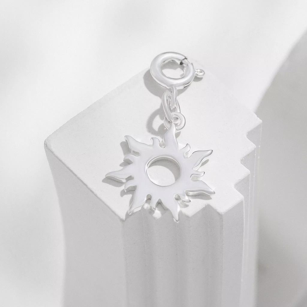 Подвеска Солнце в серебре (на карабине) (Ag 925)
