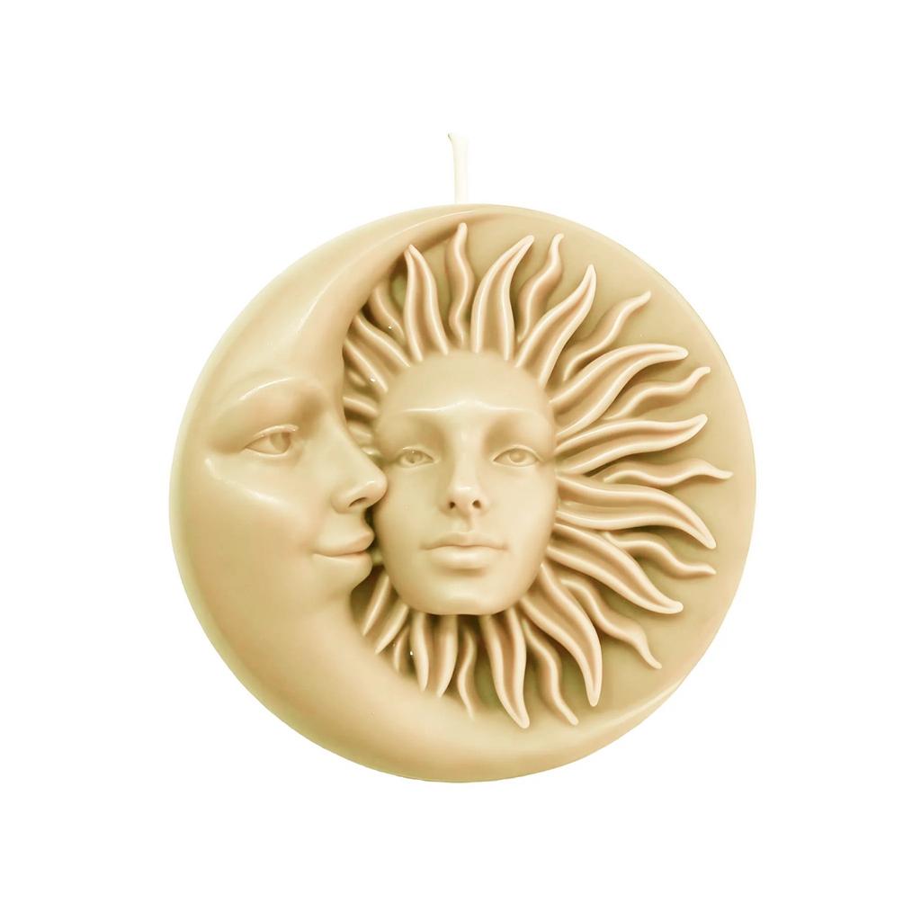 Свеча Луна и Солнце (сливочный)