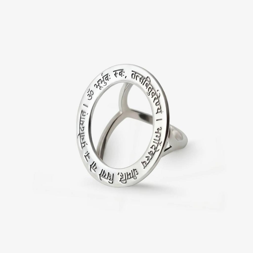 Кольцо Гаятри мантра (Ag 925)