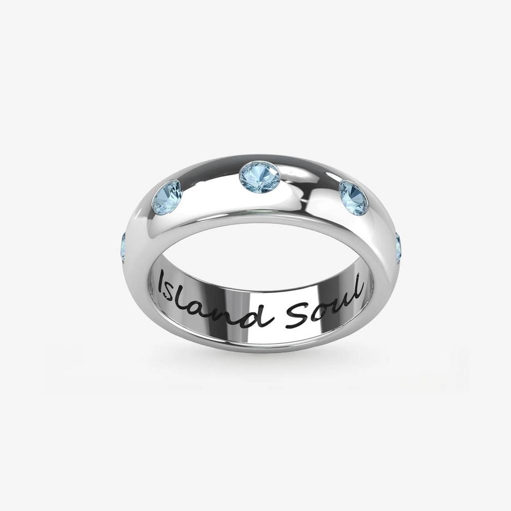 Кольцо Clarity blue (Ag 925)