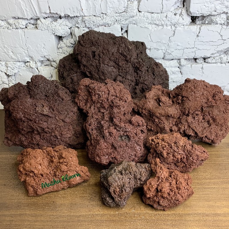 Вулканическая ЛАВА коричневая