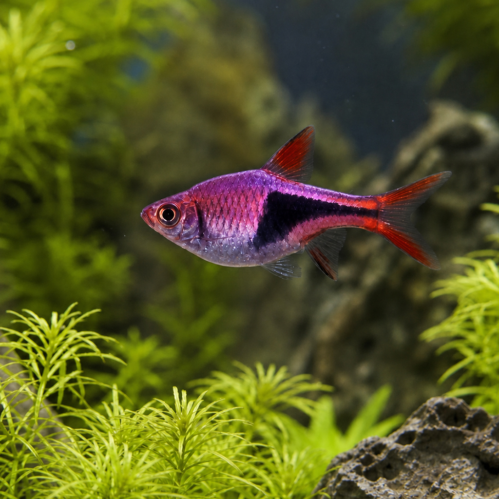 РАСБОРА ГЕТЕРОМОРФА (КЛИНОПЯТНИСТАЯ) (Rasbora heteromorpha)