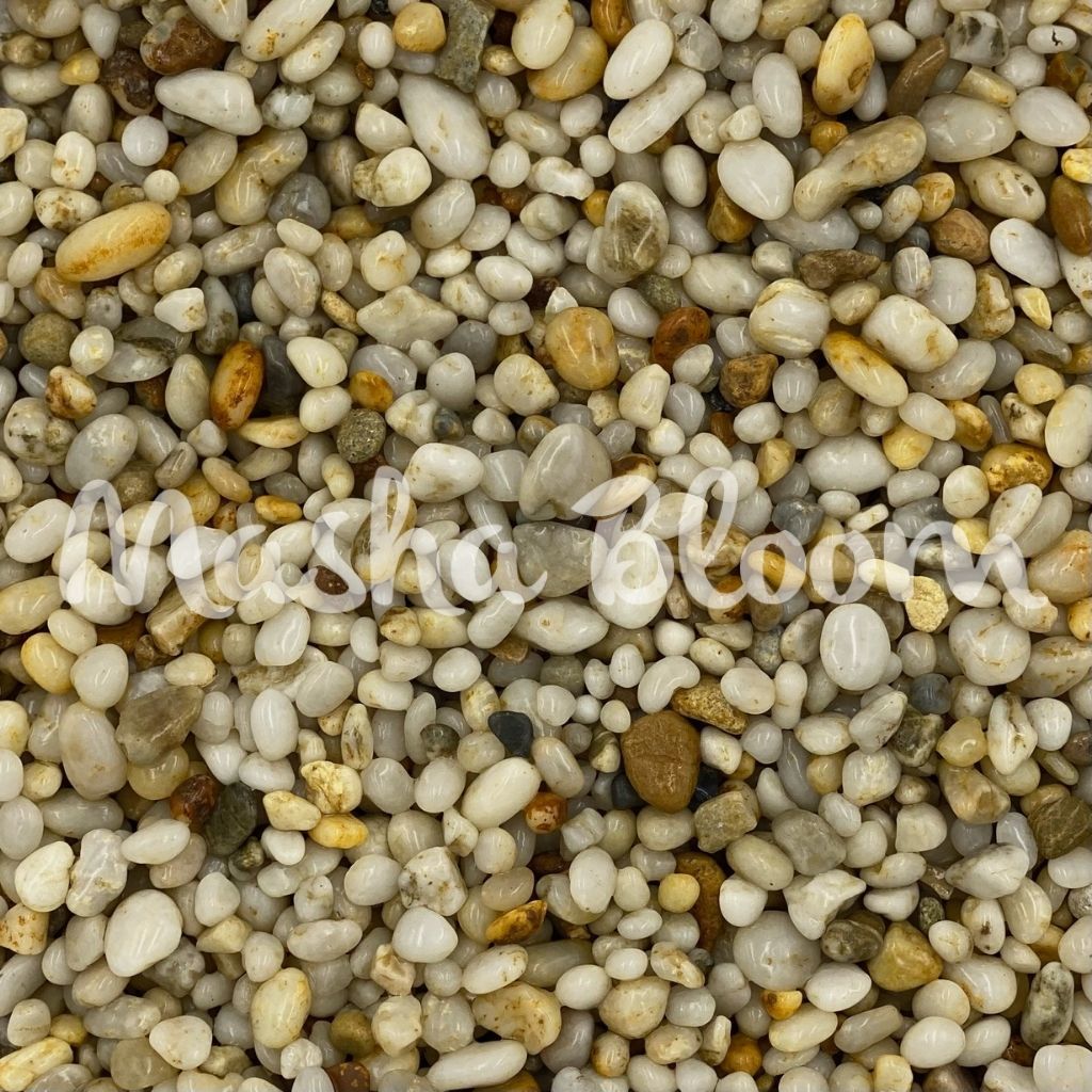 Грунт Masha Bloom для аквариума галька светлая 5-15 мм