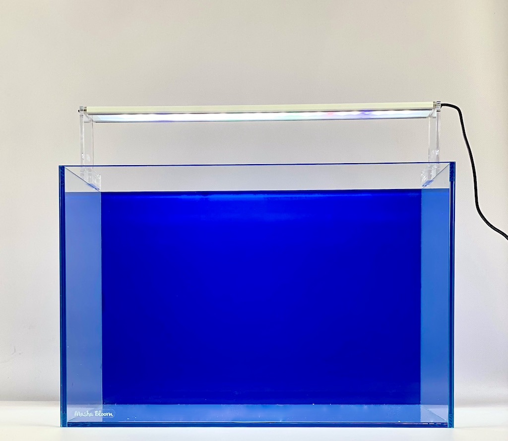 Фон для аквариума Masha Bloom матовый синий