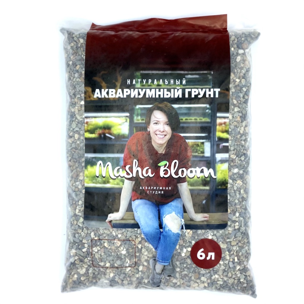 Грунт Masha Bloom для аквариума "Серая Гавань" 3-6 мм