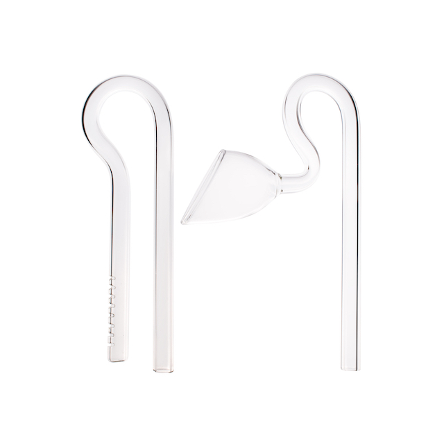 Вход и выход (Lily Pipe) 9 мм, стекло