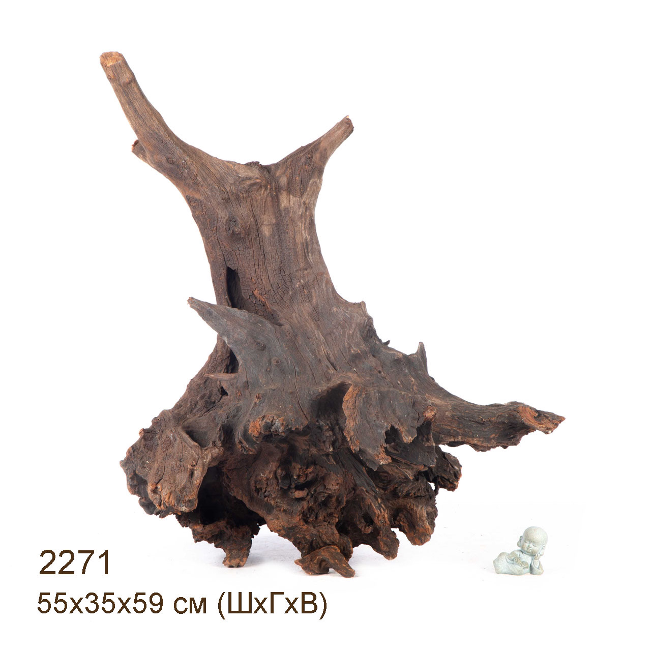 Коряга MASHA BLOOM "Железное дерево" затонувшая мангровая весовая 2271