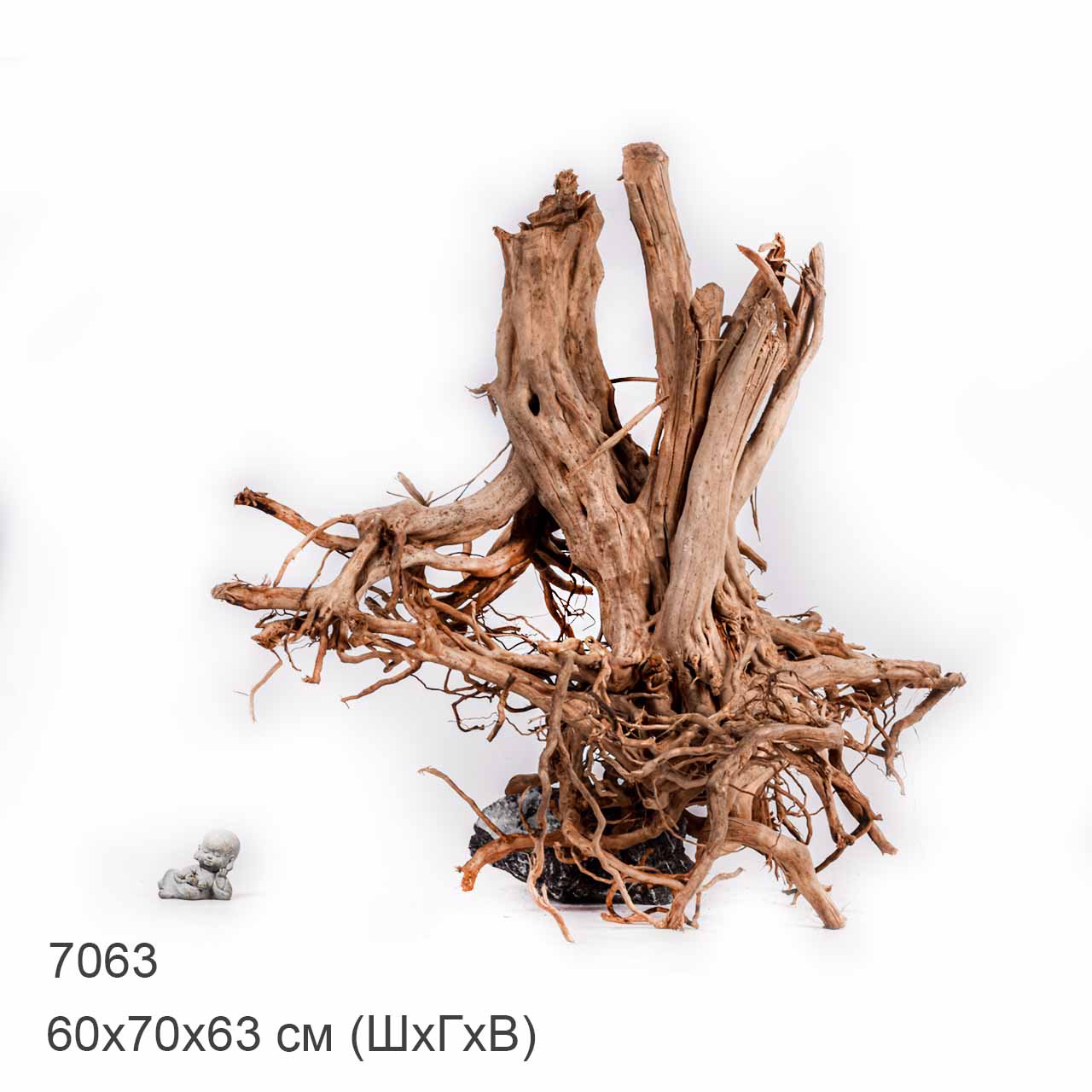 Коряга MASHA BLOOM Пенёчек с корнями 7063